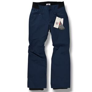 Rossignol Classique Navy Blue Ski Snow Pants Womens Sz M Waterproof Insulated